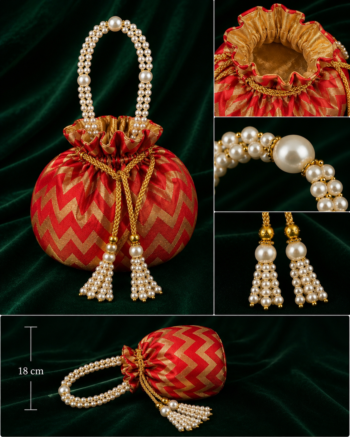 Celeste Chevron Potli