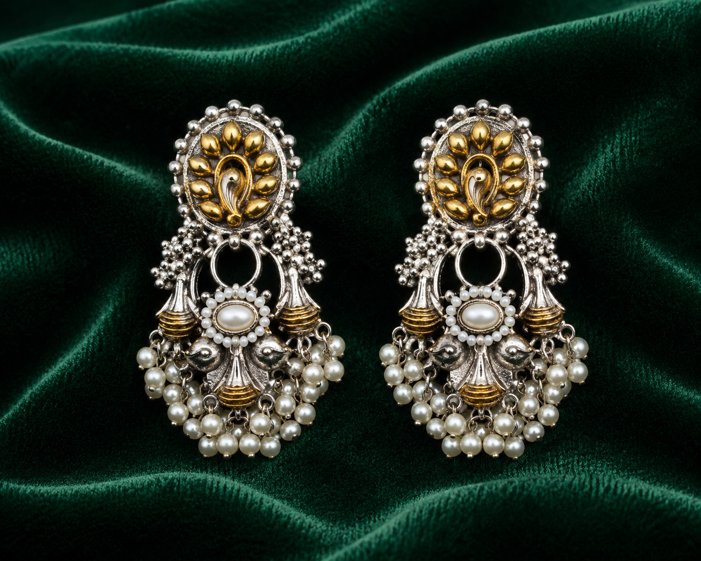 Royal Peacock Earring