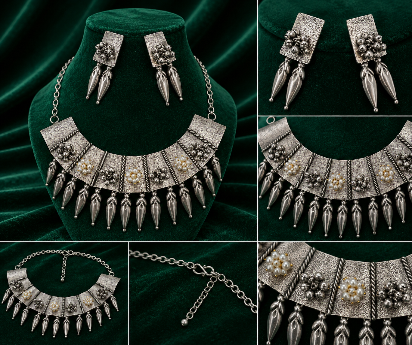 Oxidize Cascade Necklace