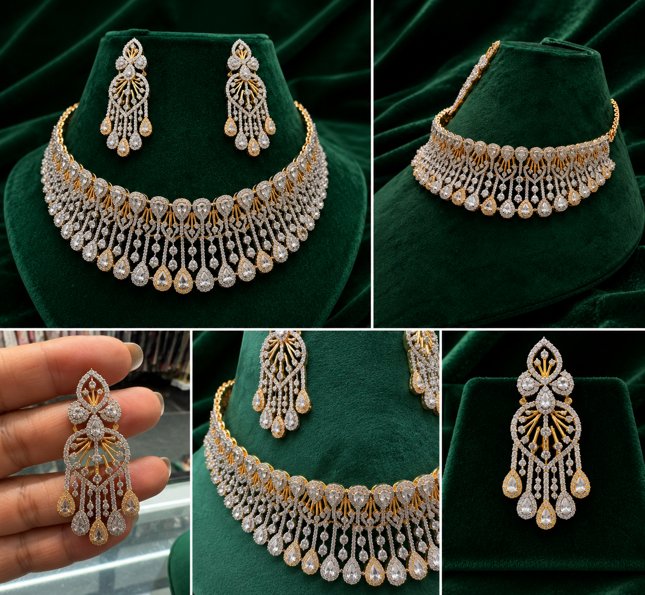 Regal Raindrop Choker Set