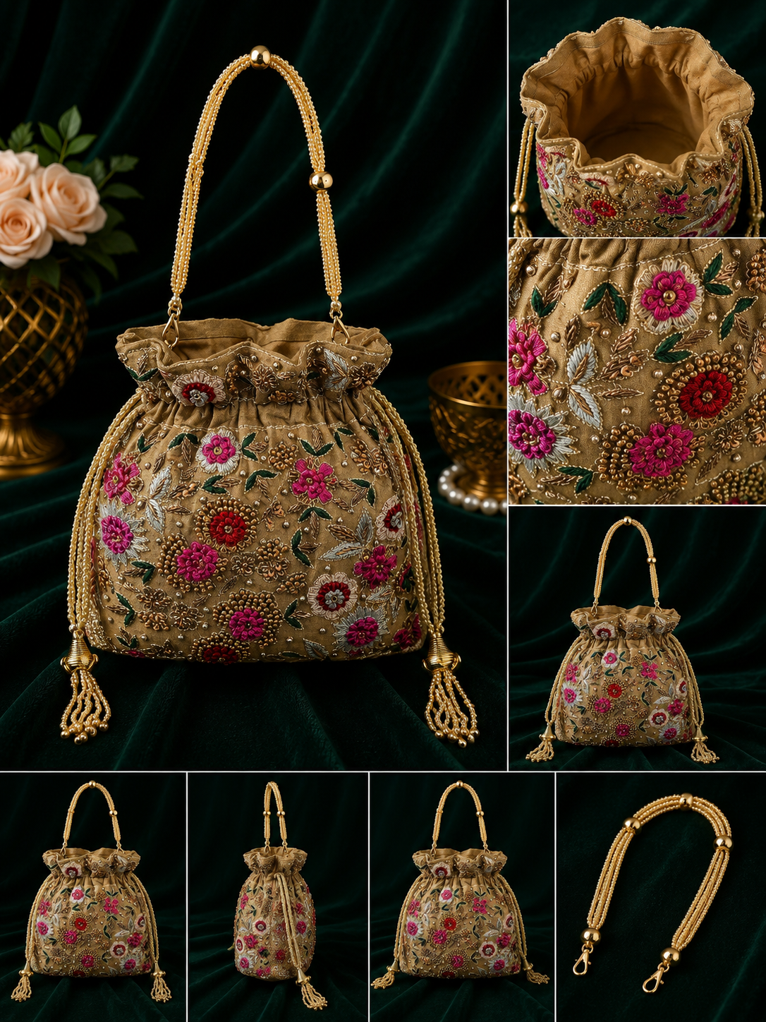 Rosette Garden Potli