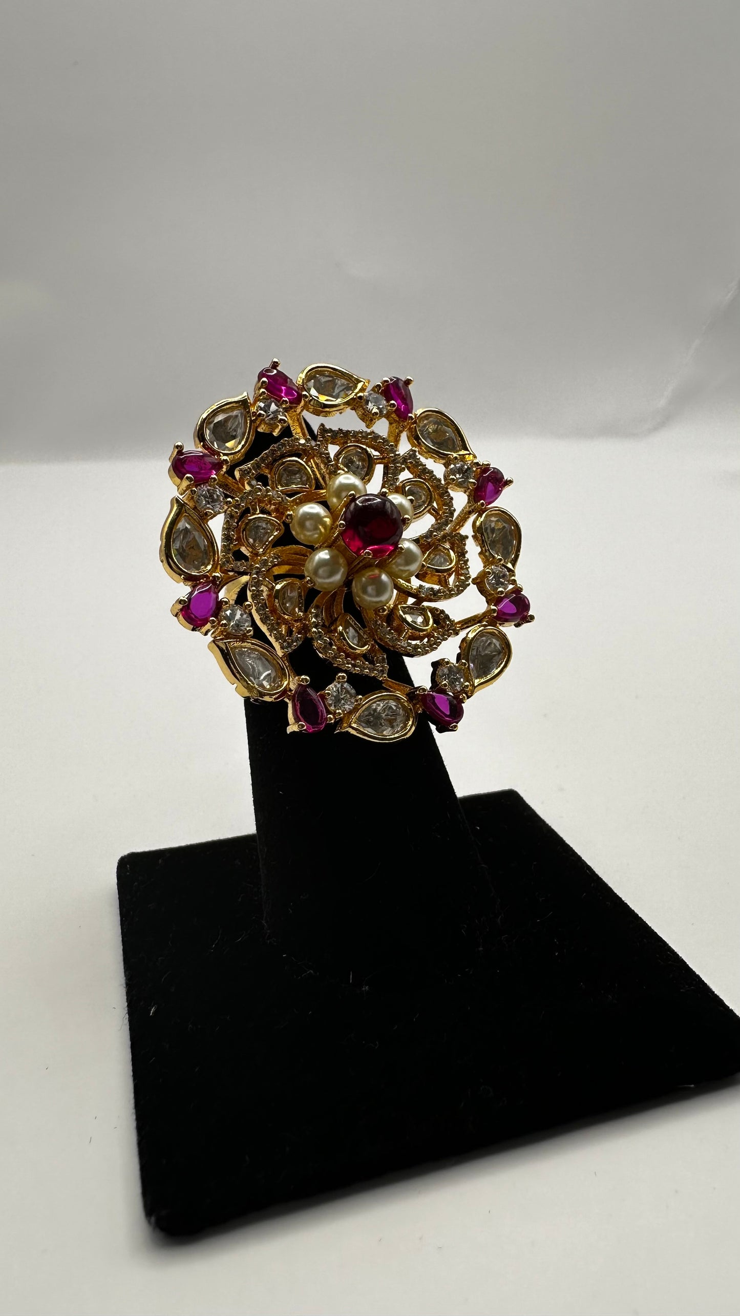 Floral Rani Ring