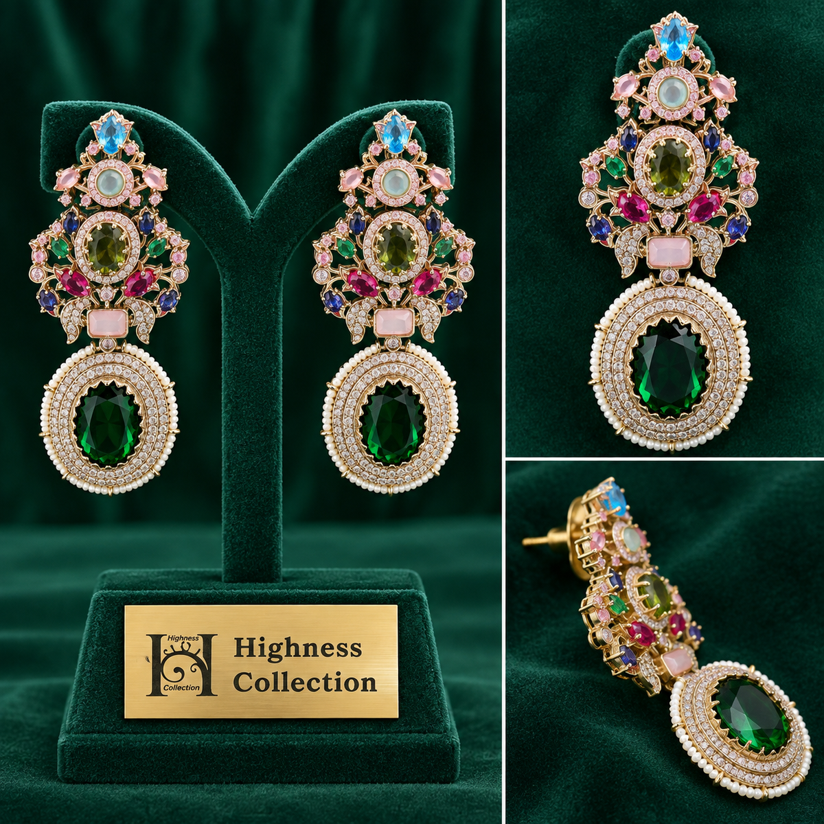 Royale Multicolor Chandelier Earring