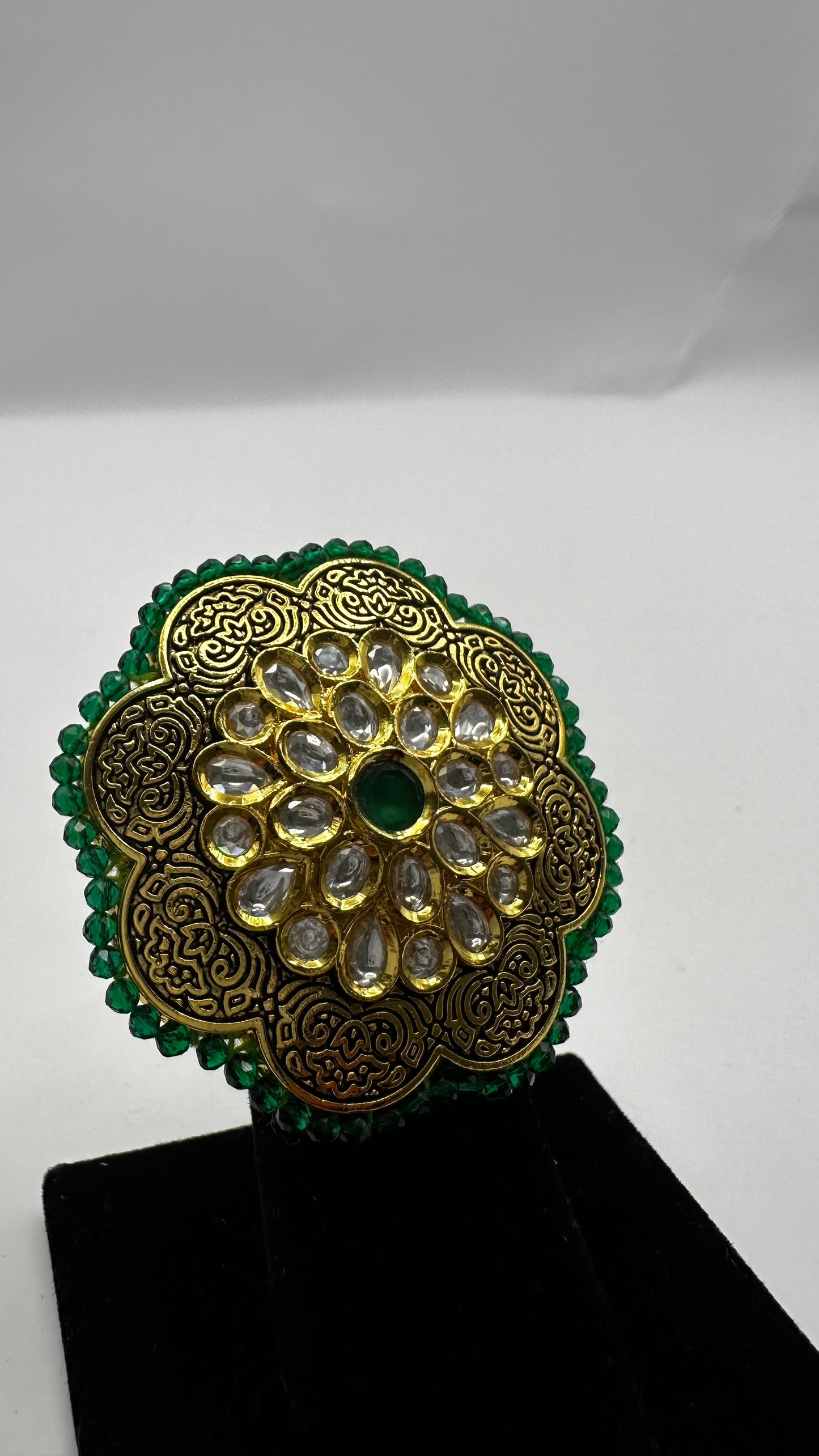 Meenakari Floral Ring