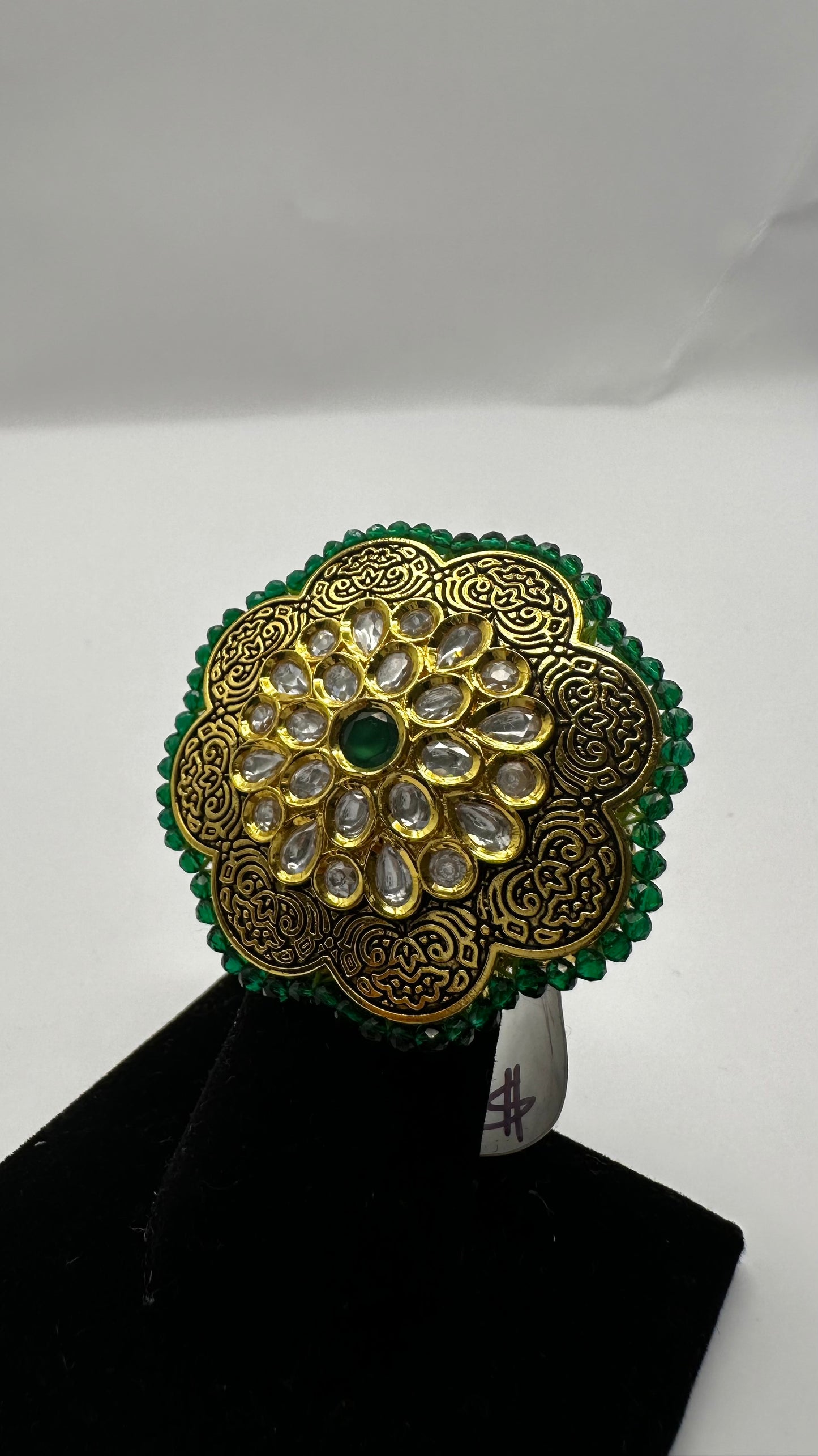 Meenakari Floral Ring