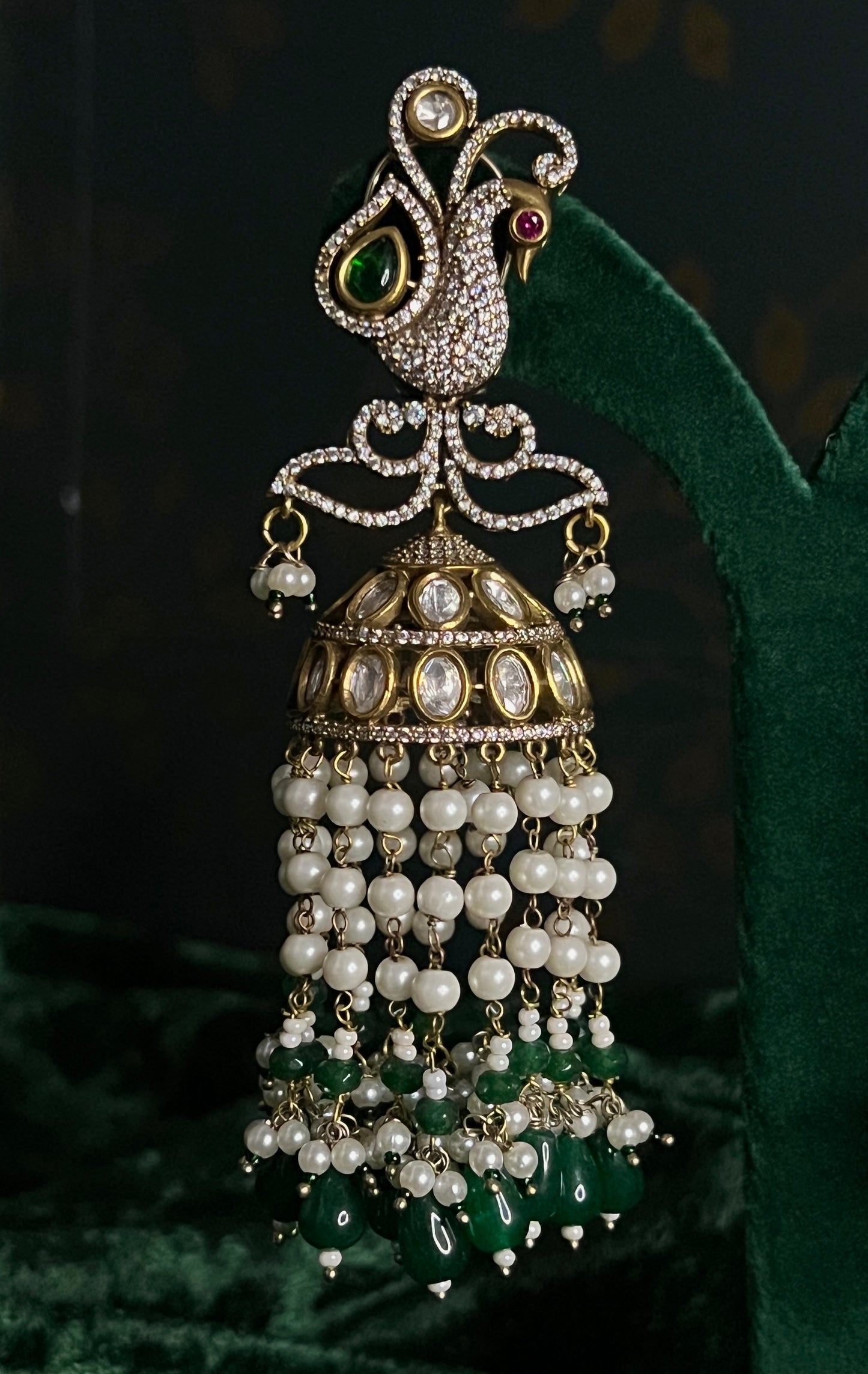 Peacock Jhumkas