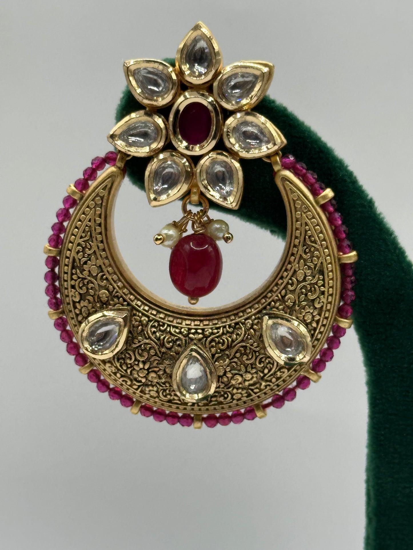 Matte Gold Chandbali