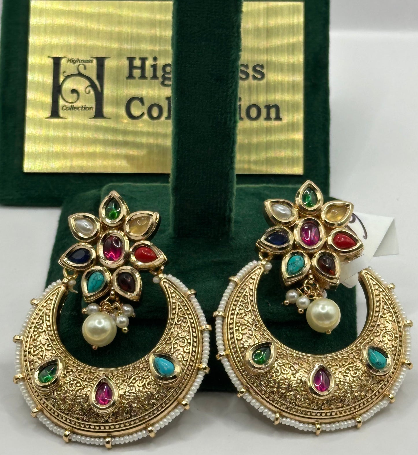 Matte Gold Chandbali