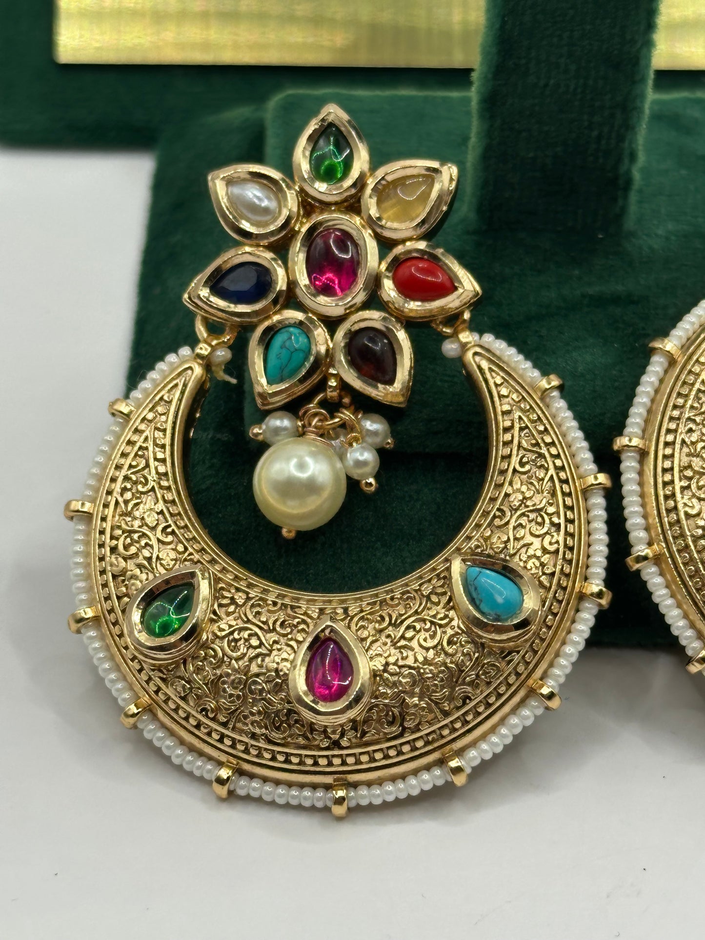 Matte Gold Chandbali