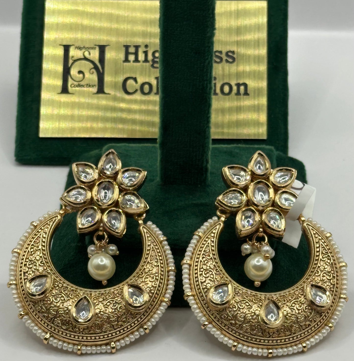 Matte Gold Chandbali