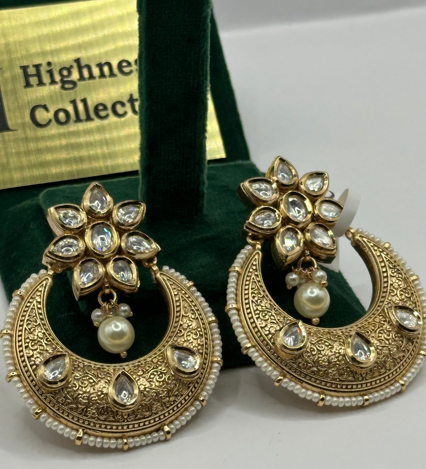 Matte Gold Chandbali