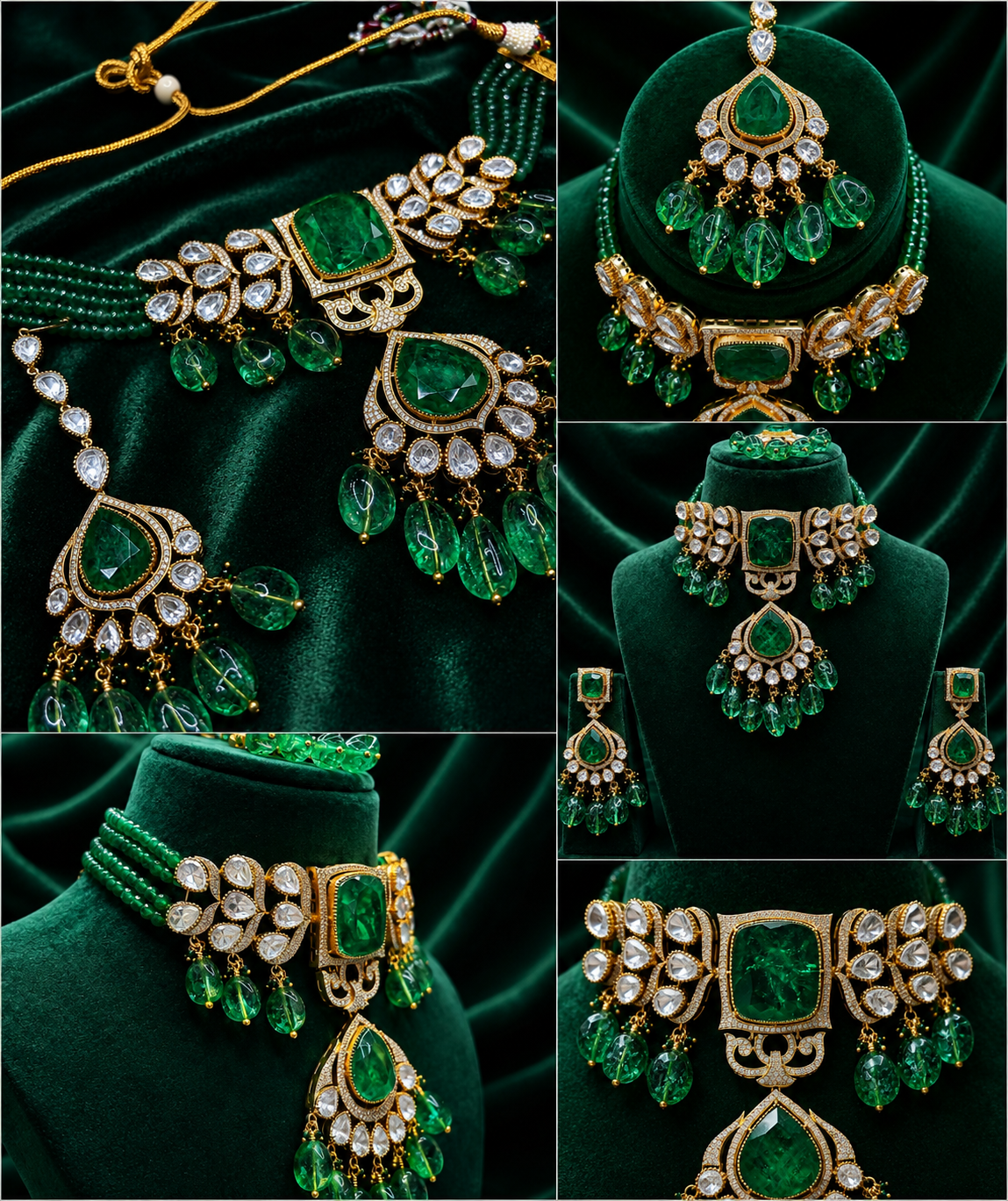 Victorian Emerald Choker