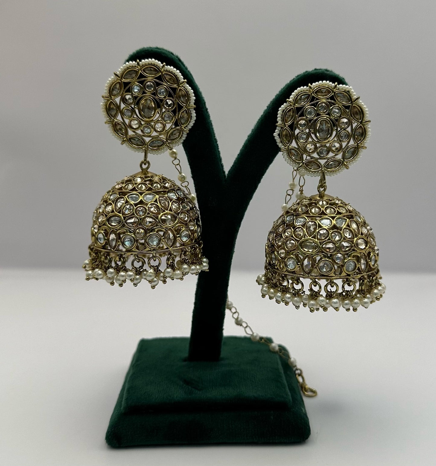 Dull Gold Jhumkas