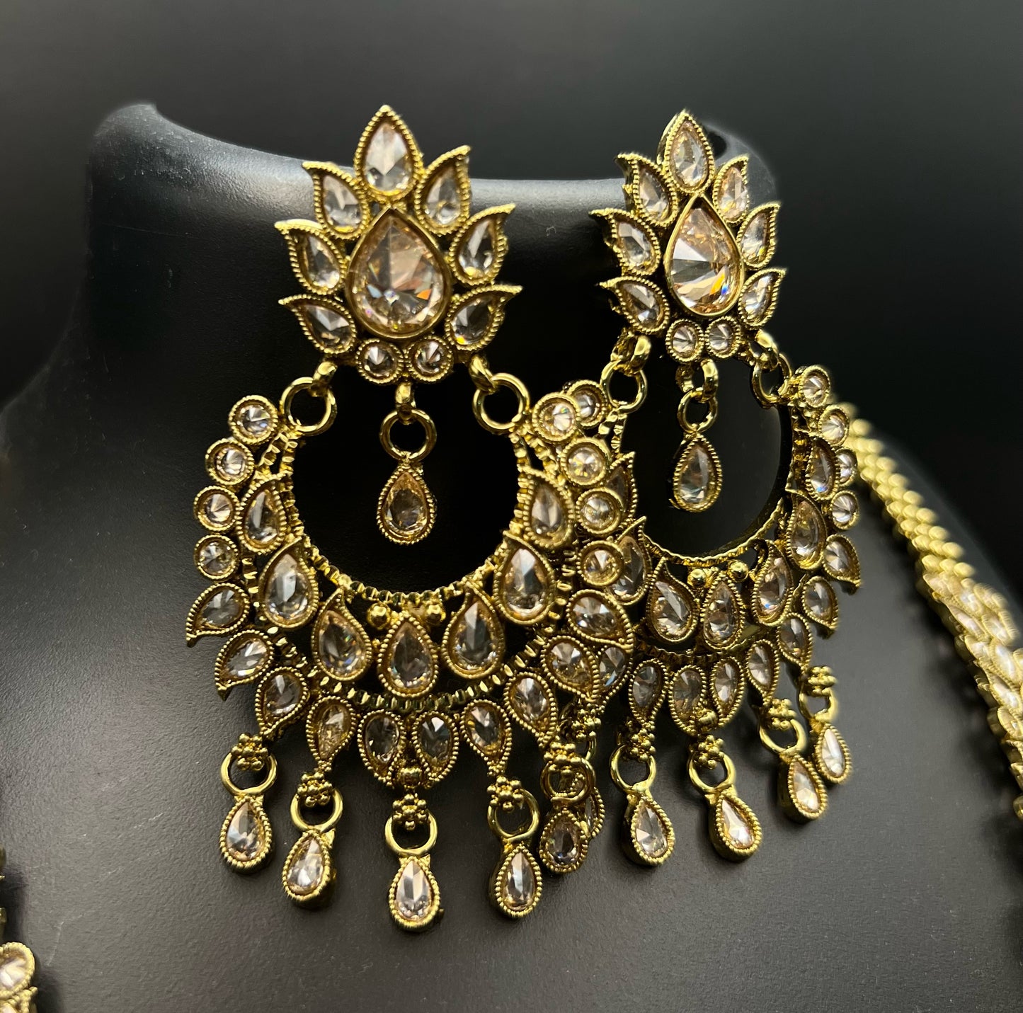 Gold Chandbali Necklace