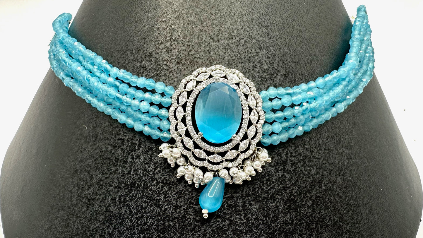 Ocean Teal Choker Set