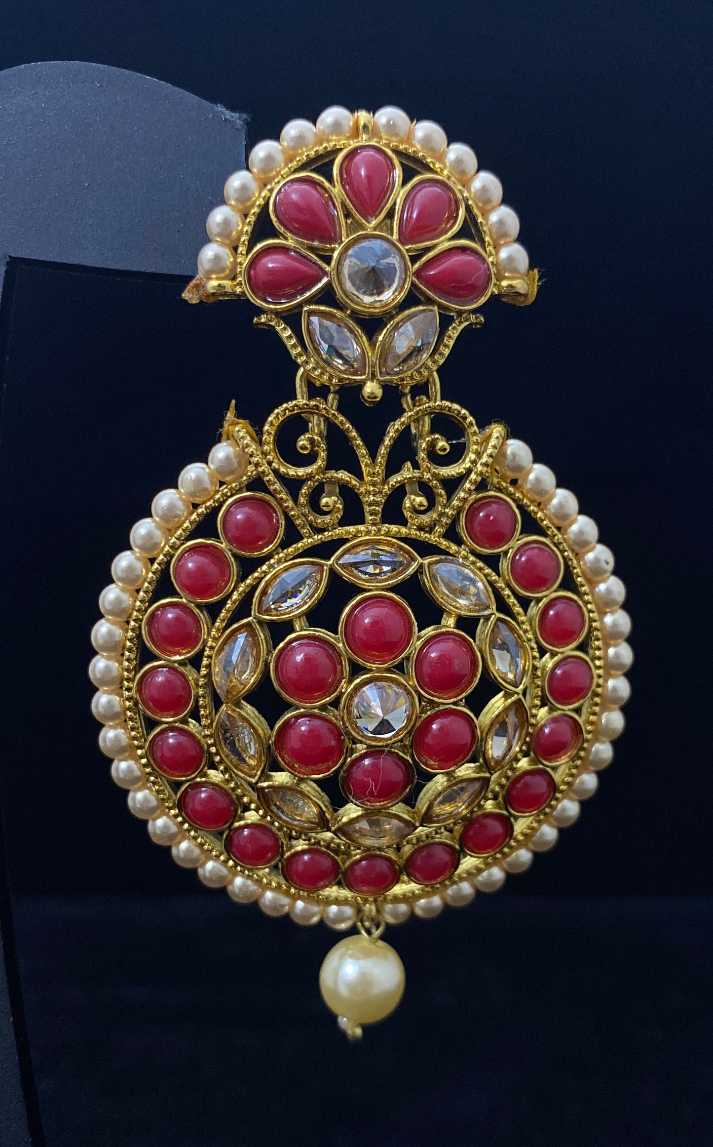 Polki Round Earrings in Different Colors