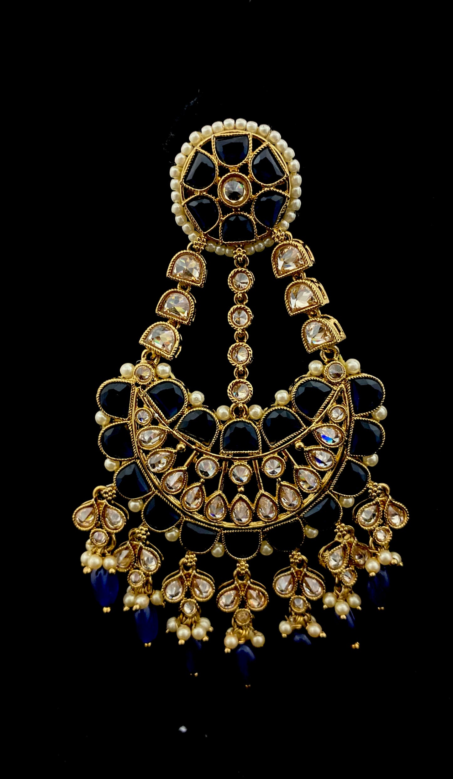 Long Copper Chandbali Earring
