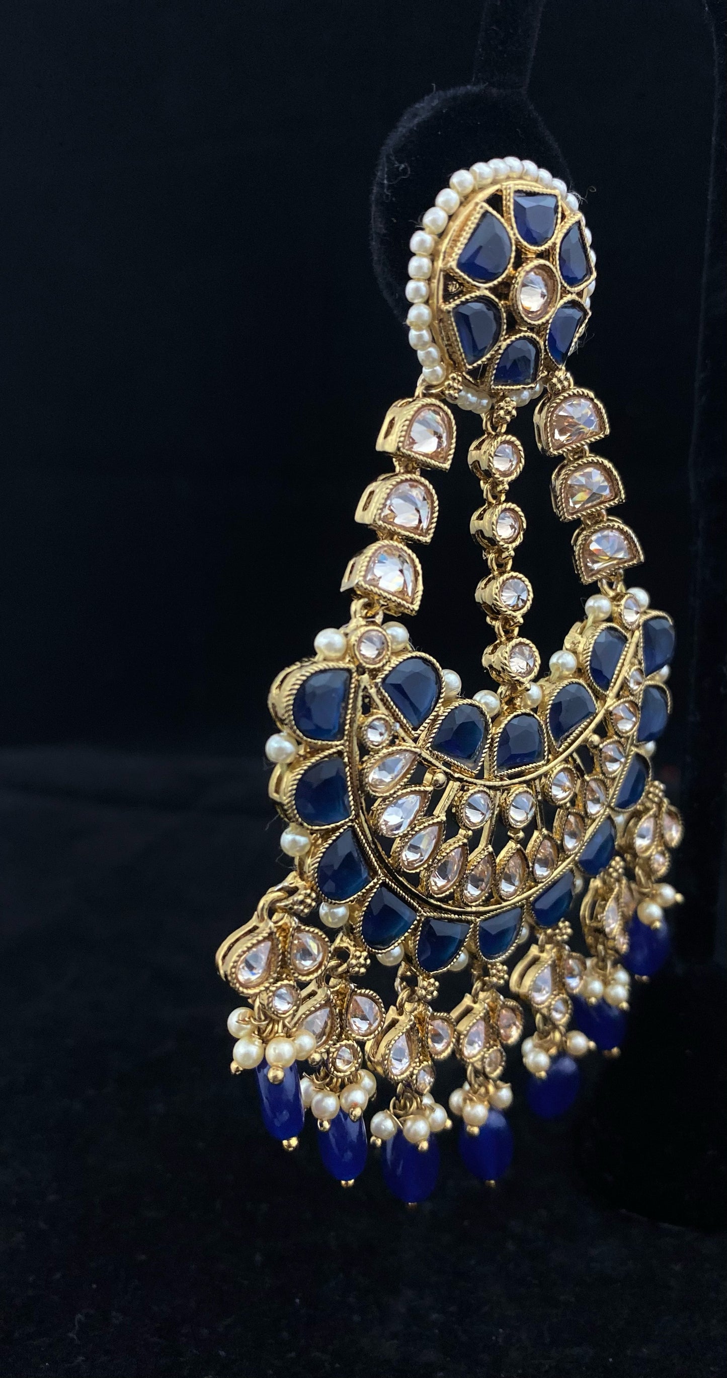 Long Copper Chandbali Earring