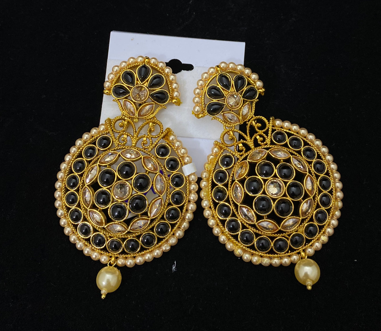 Polki Round Earrings in Different Colors