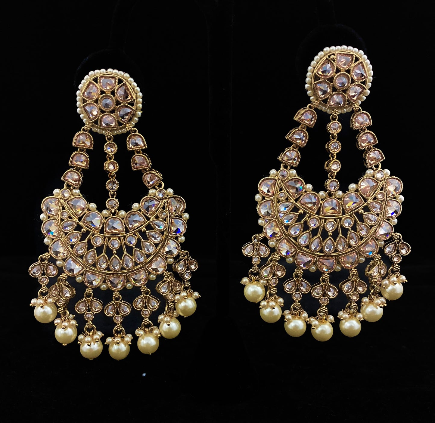 Long Copper Chandbali Earring