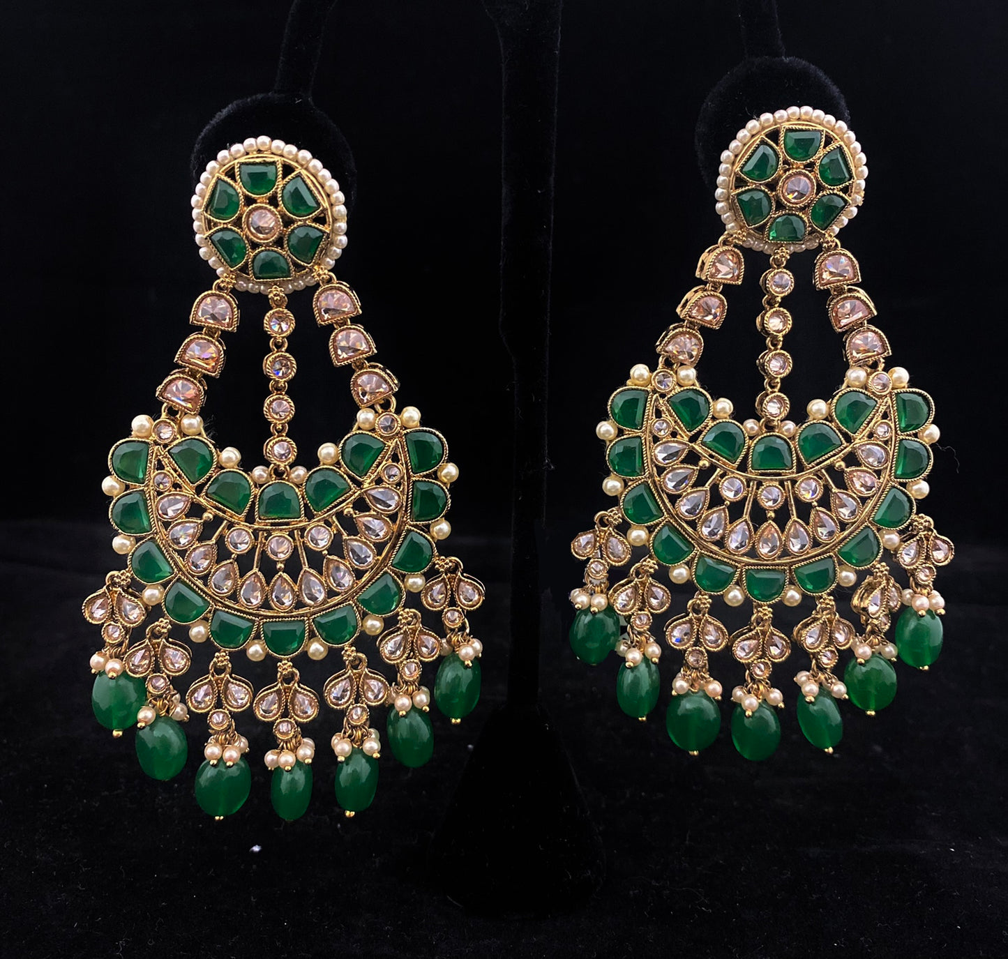 Long Copper Chandbali Earring