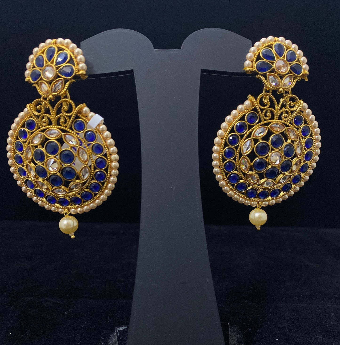 Polki Round Earrings in Different Colors