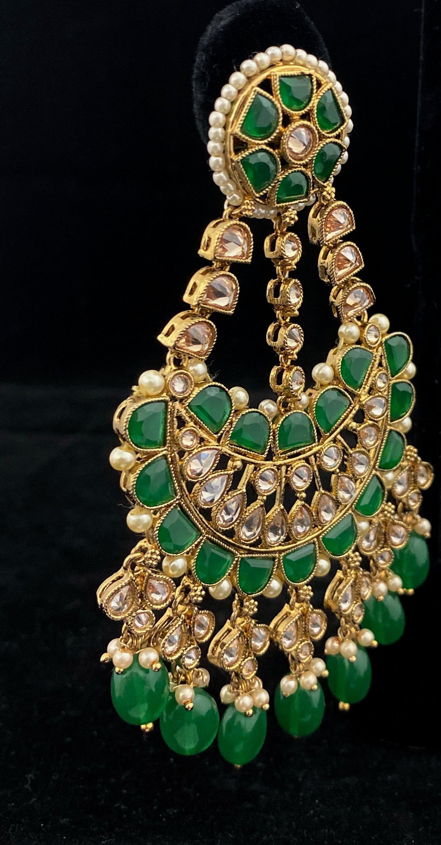 Long Copper Chandbali Earring