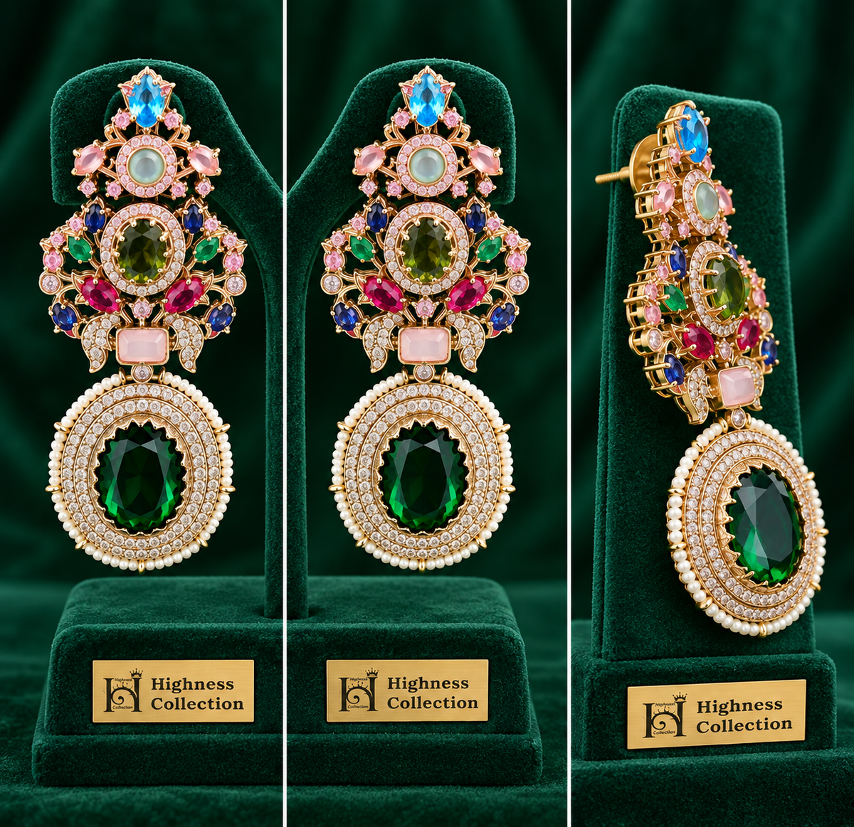 Royale Multicolor Chandelier Earring