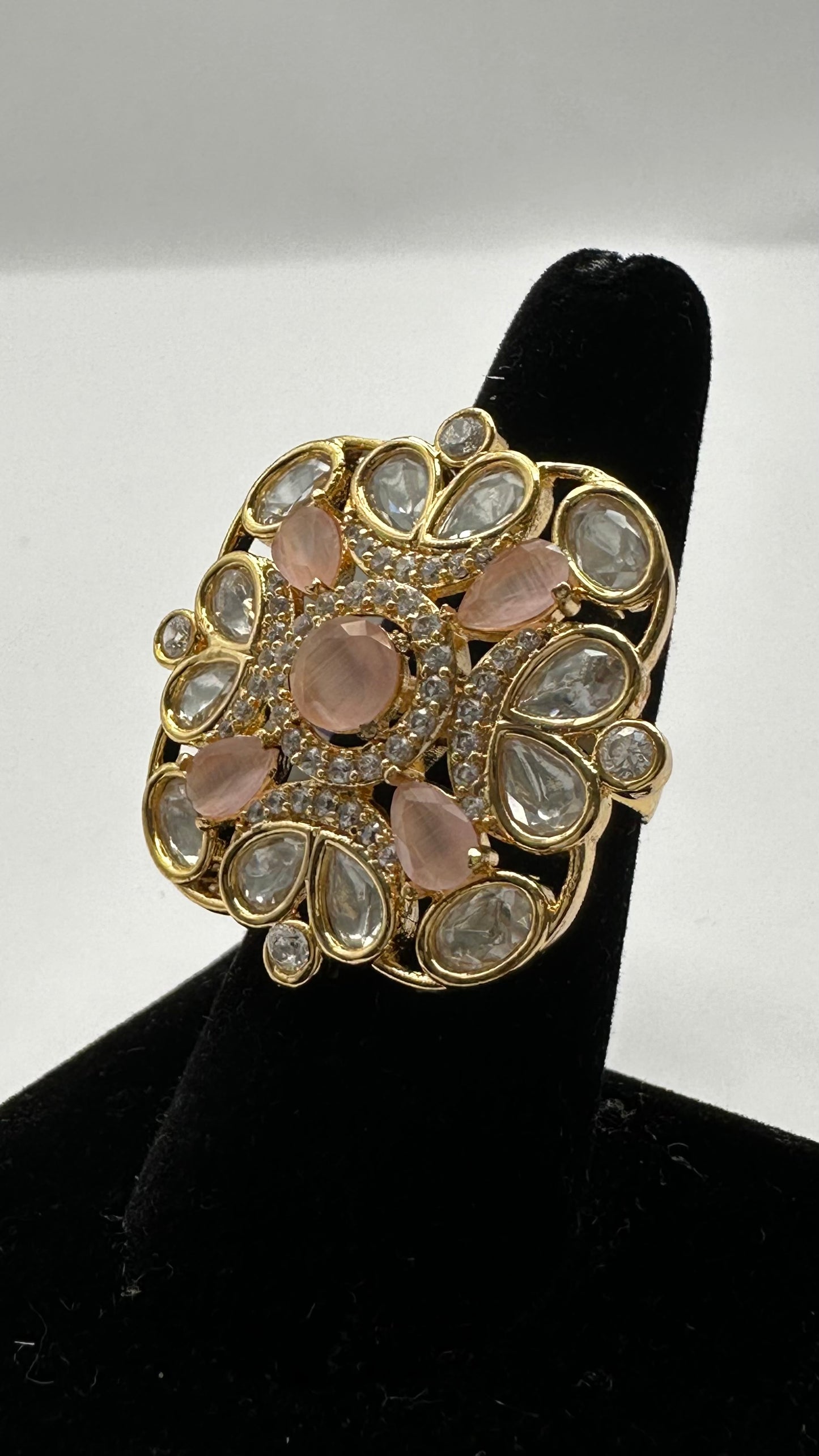 Paachi Kundan Square Ring