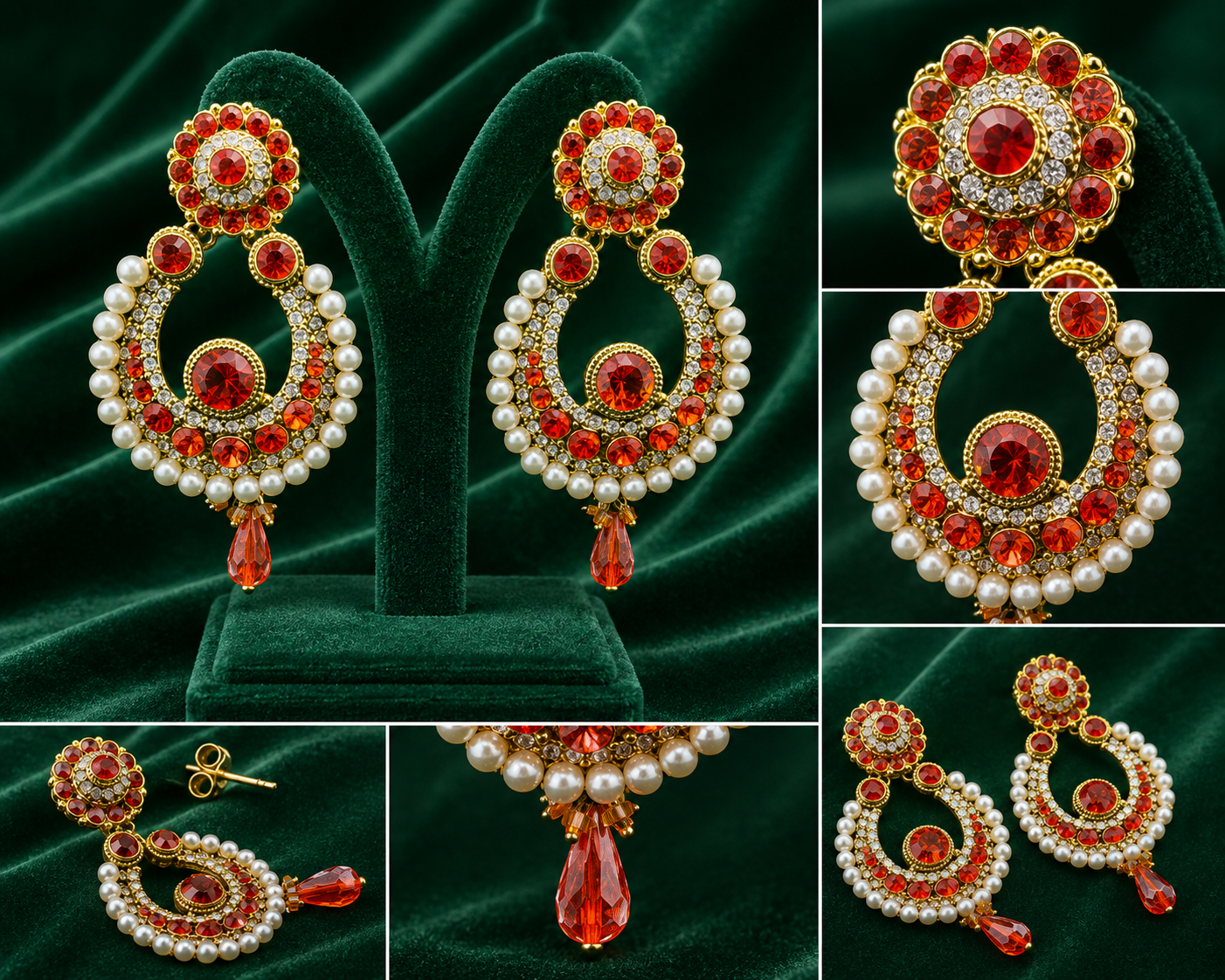 Zafraya Pearl Earrings