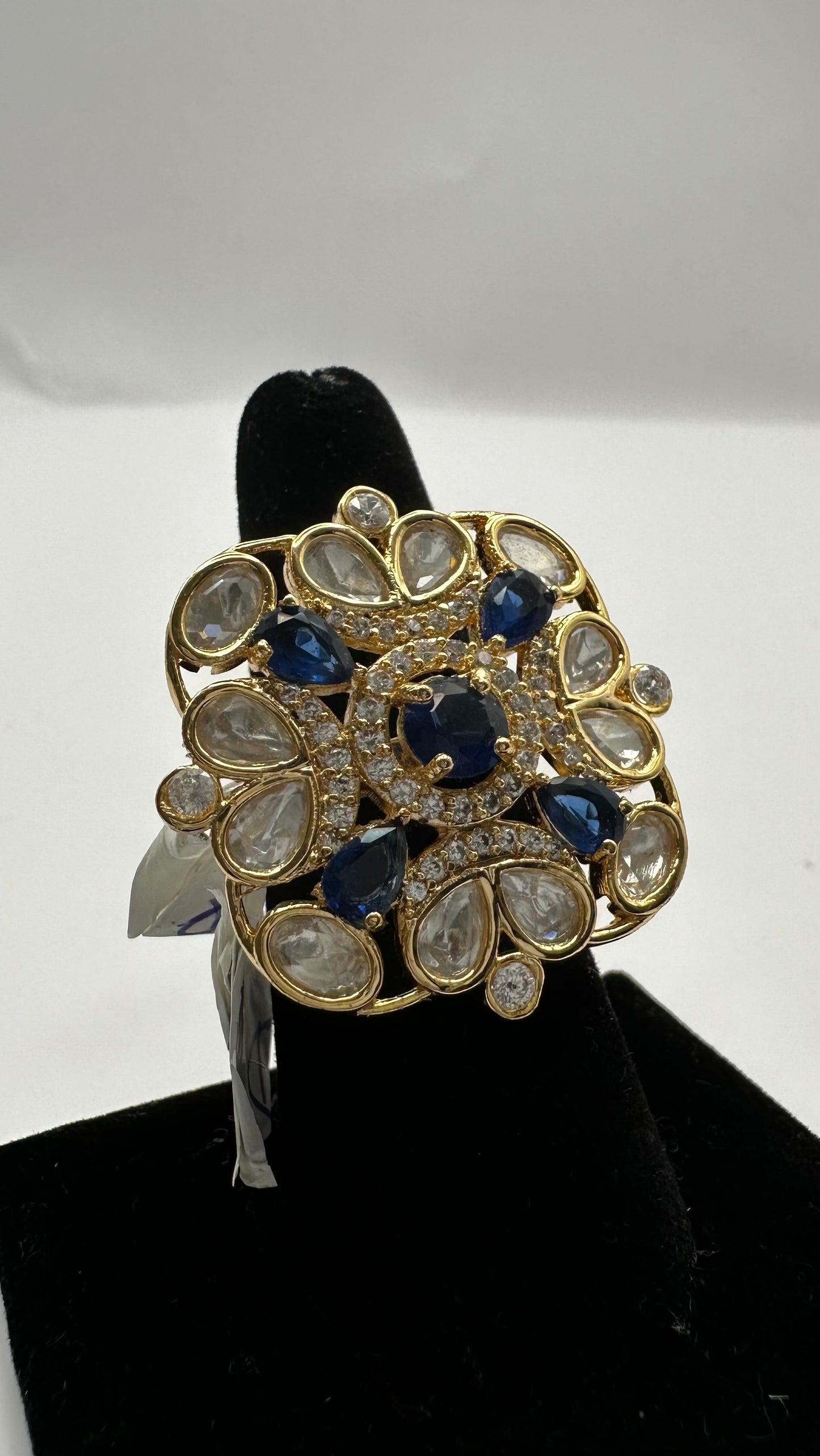 Paachi Kundan Square Ring