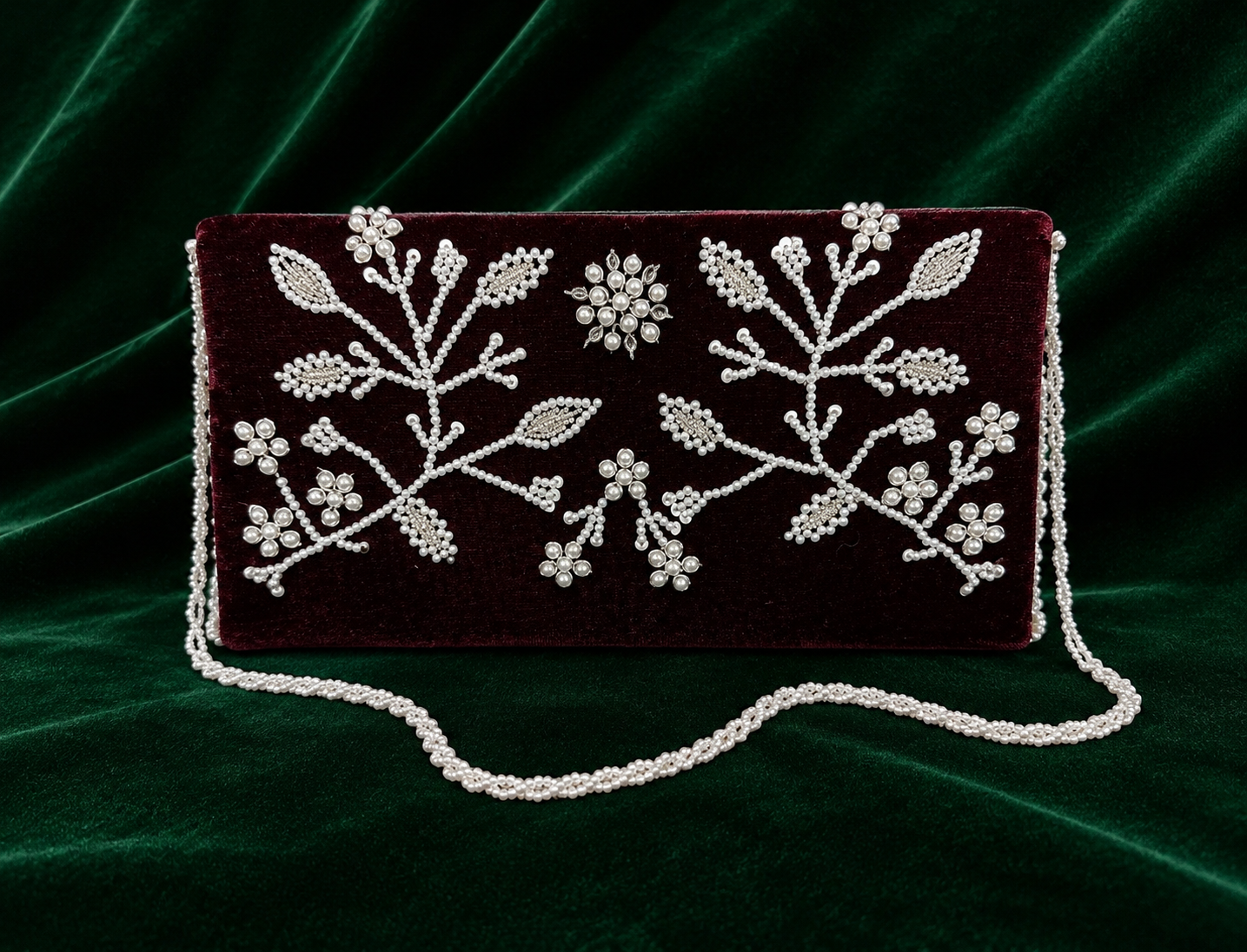 Velvet Wine Clutch