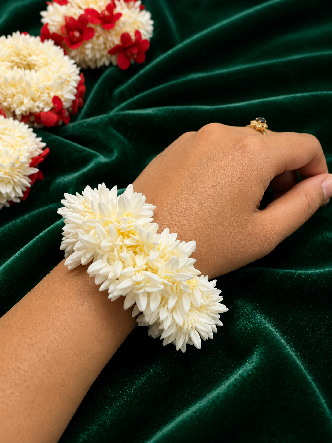 Jasmine Artificial Hand Gajra 12 pc Packet