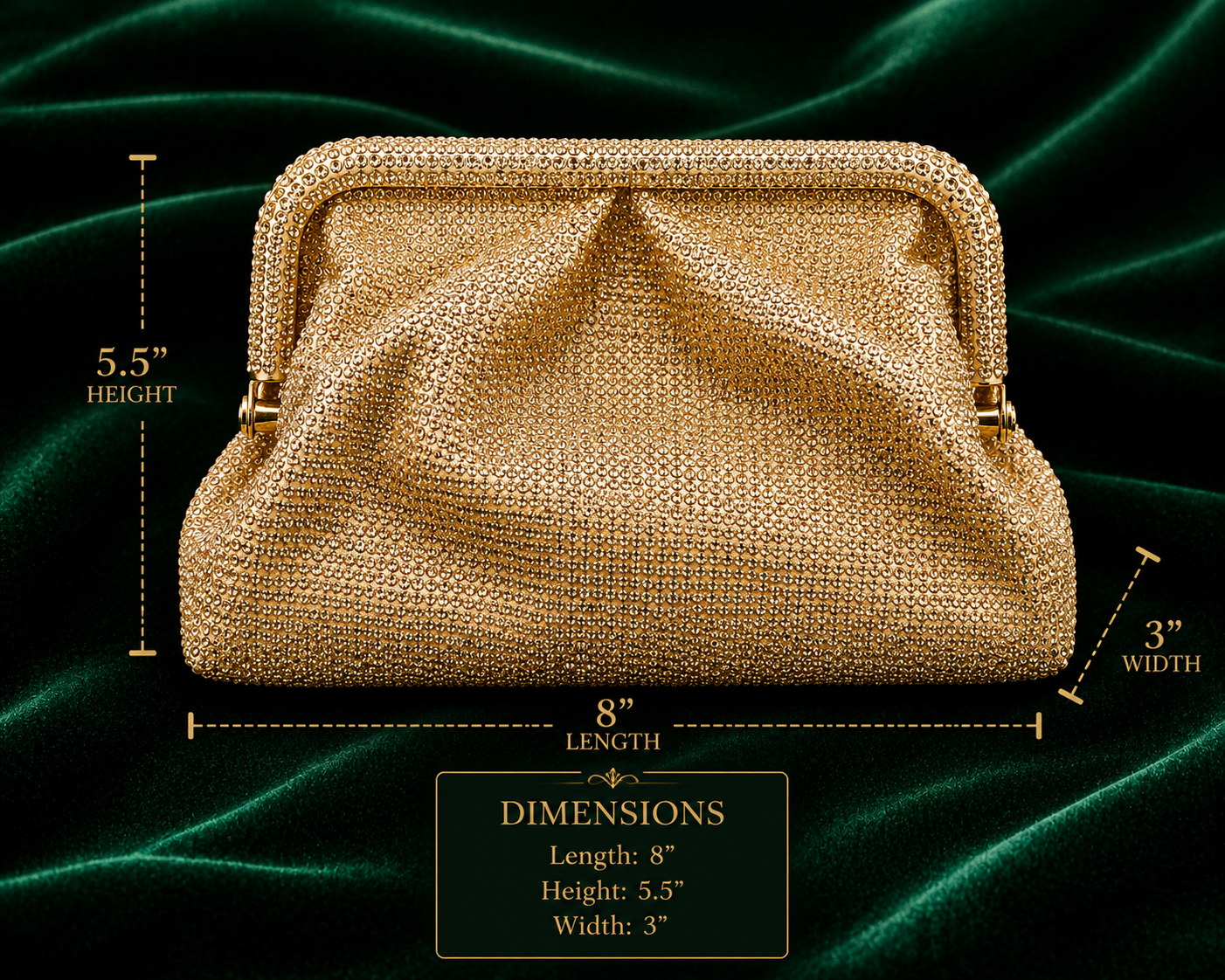 Golden Glam Pouch