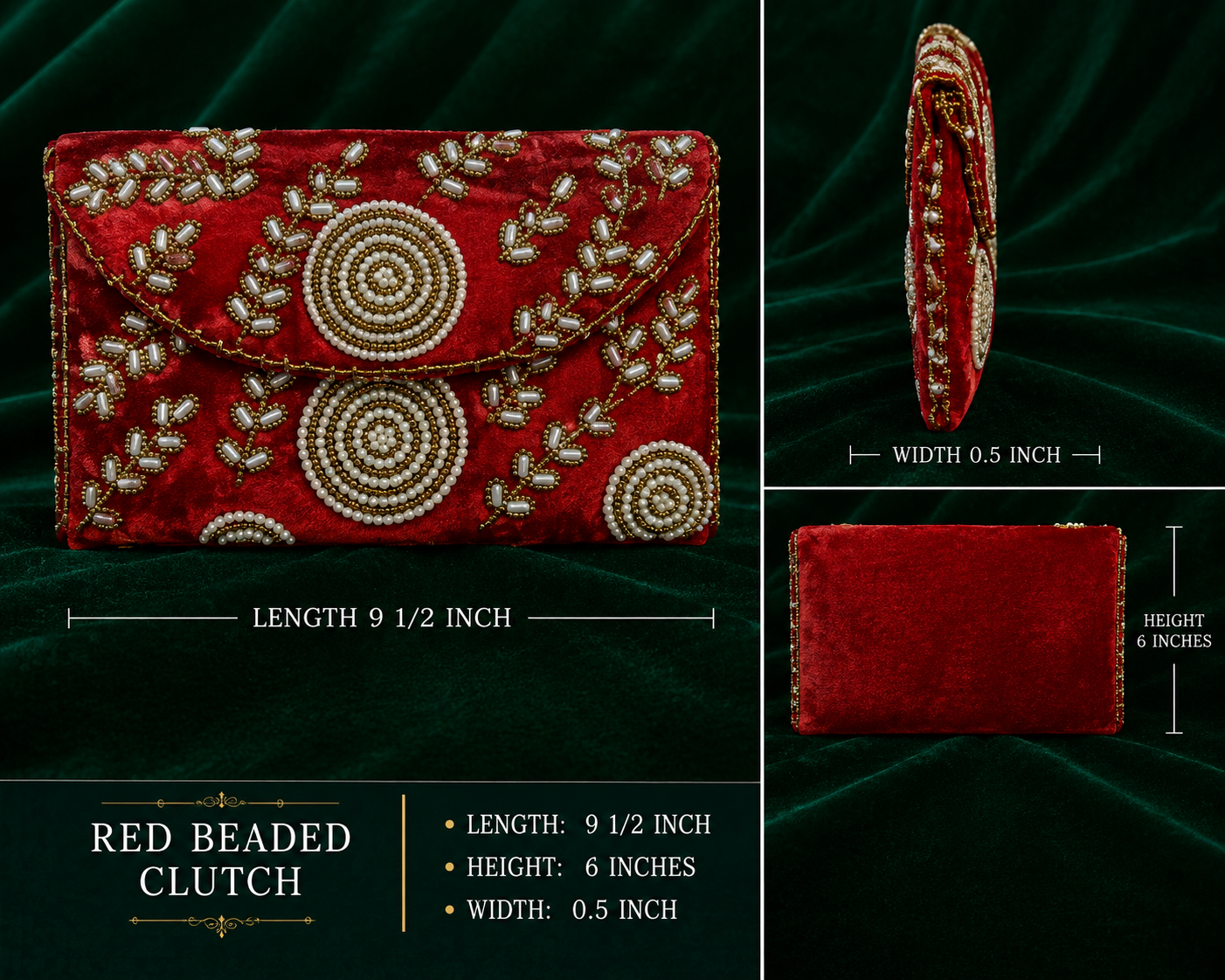 Royal Red Clutch