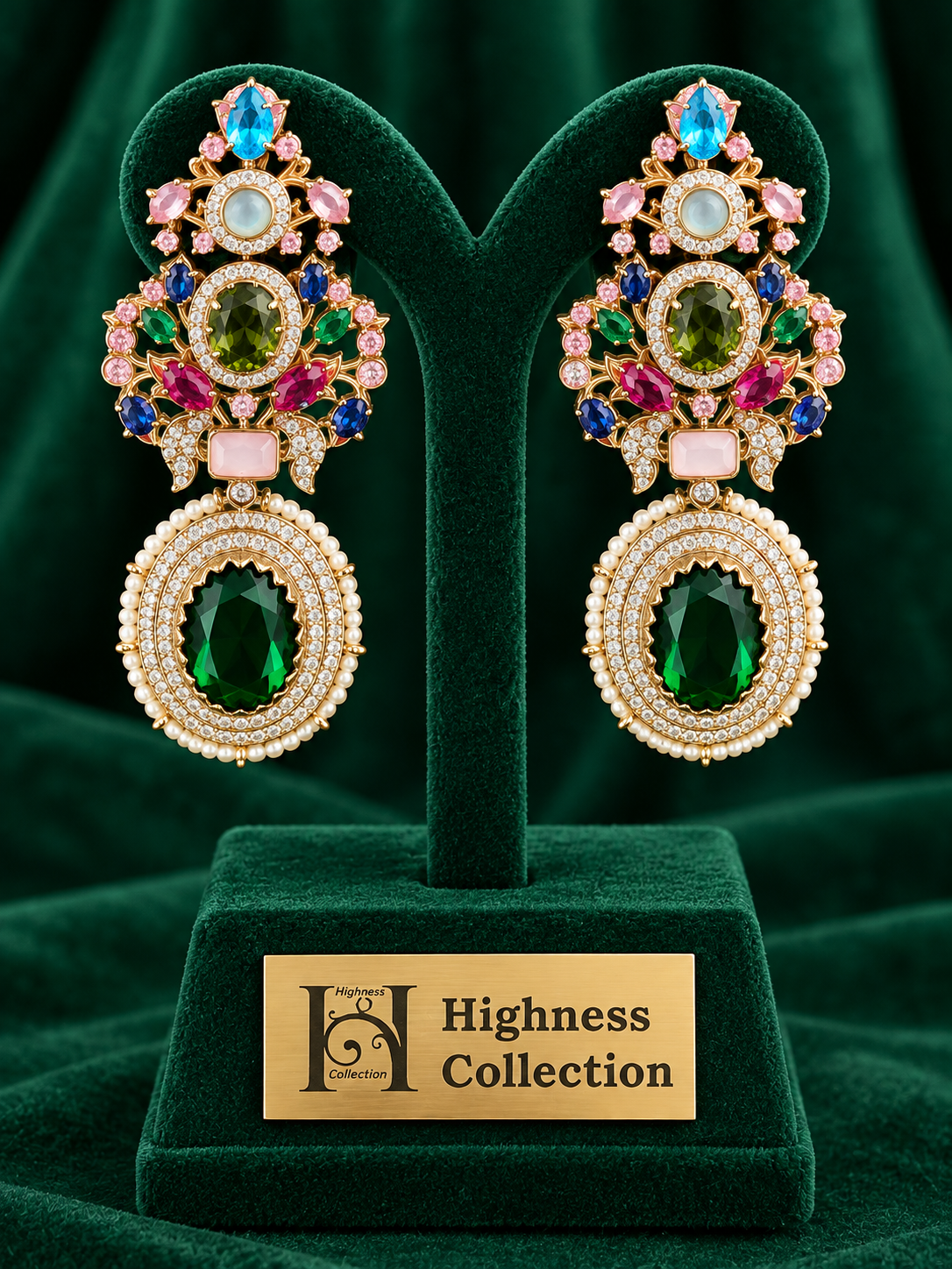 Royale Multicolor Chandelier Earring