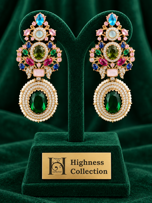 Royale Multicolor Chandelier Earring