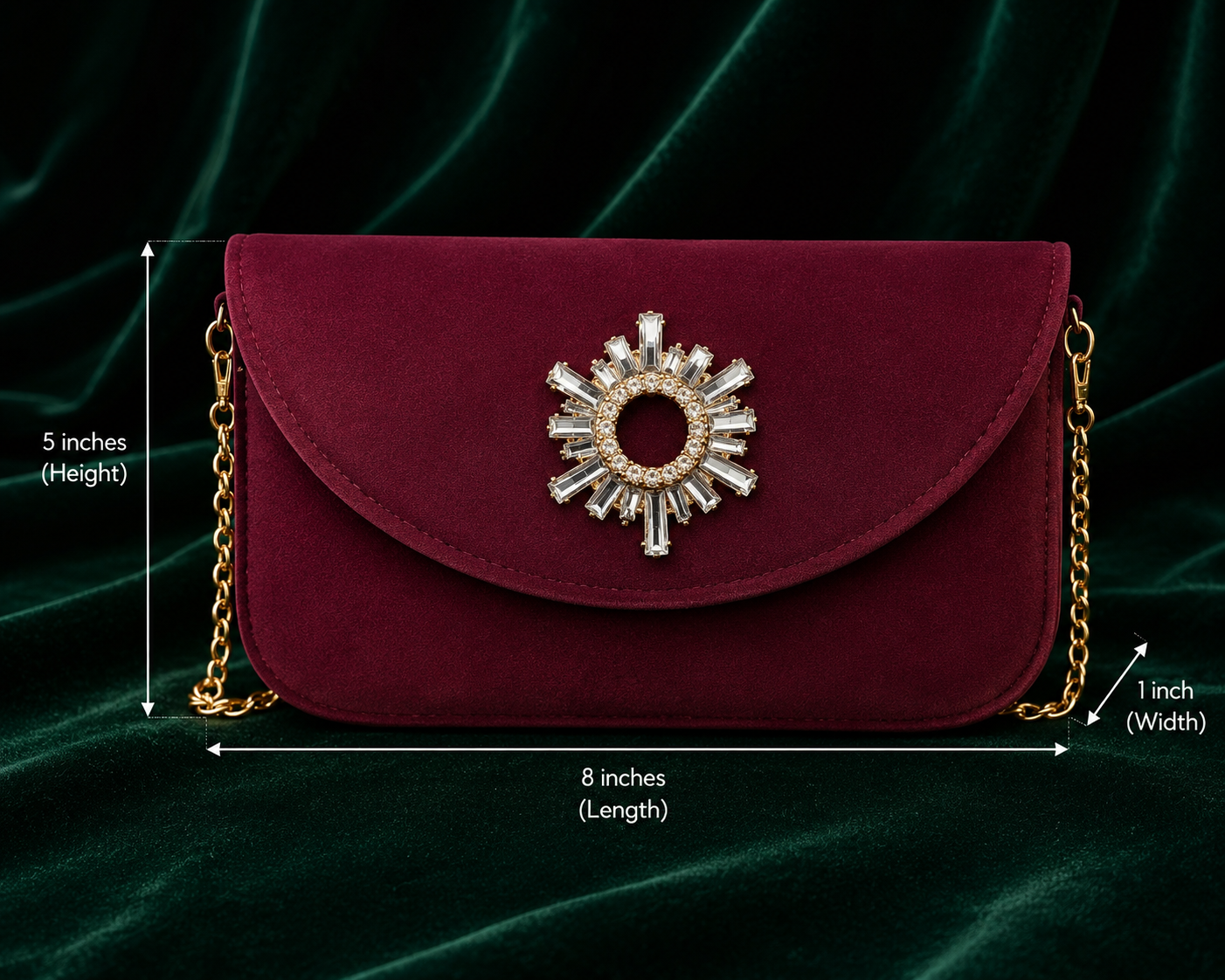Starlight Velvet Clutch