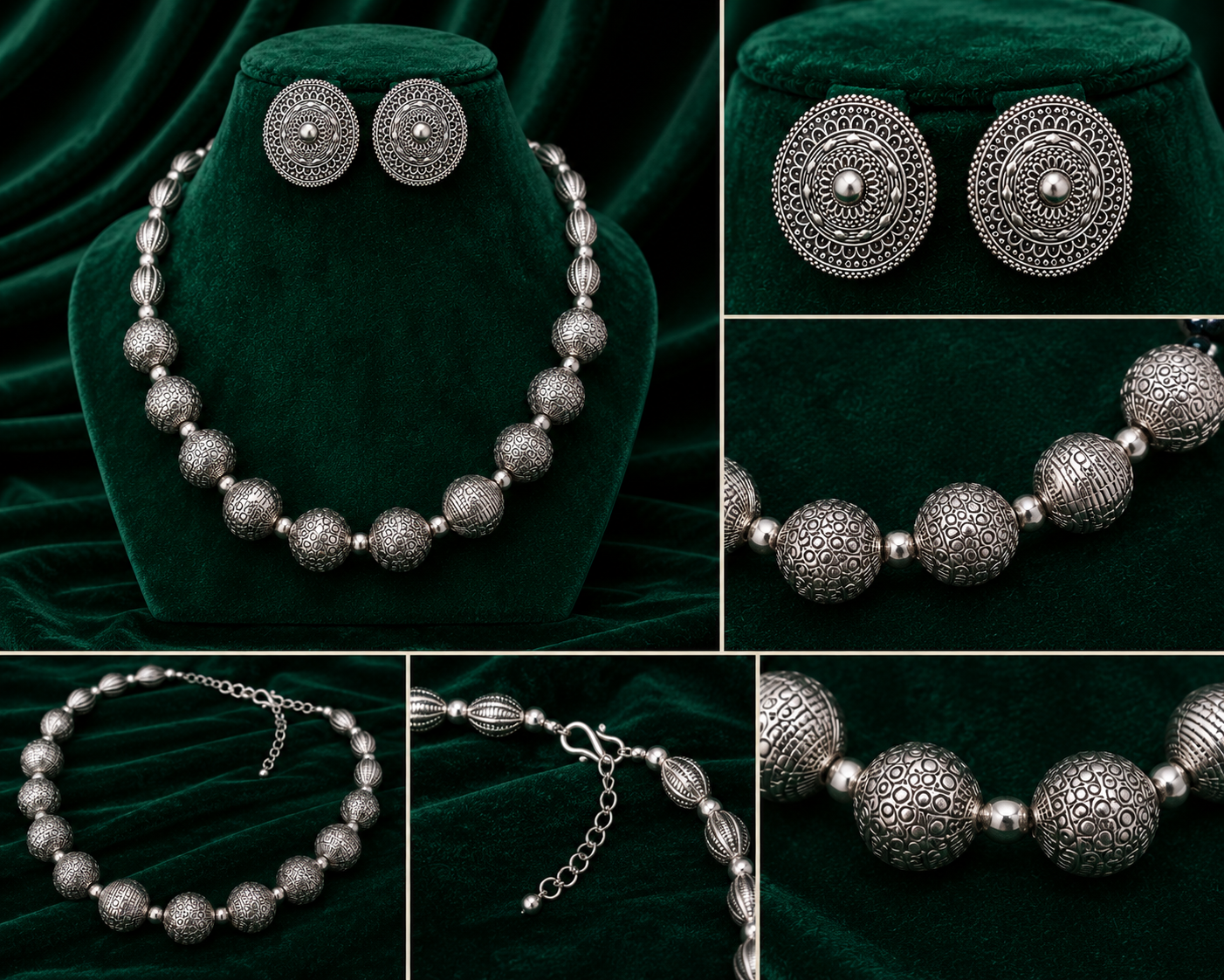 Beaded Filigree Necklace