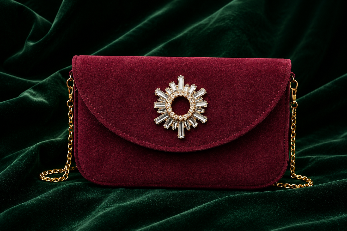 Starlight Velvet Clutch