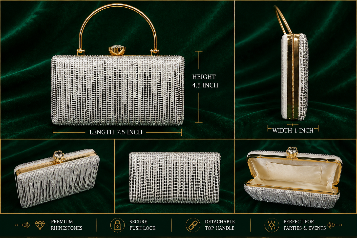 Crystal Rain Clutch