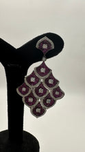 Load image into Gallery viewer, Magenta Earring Set
