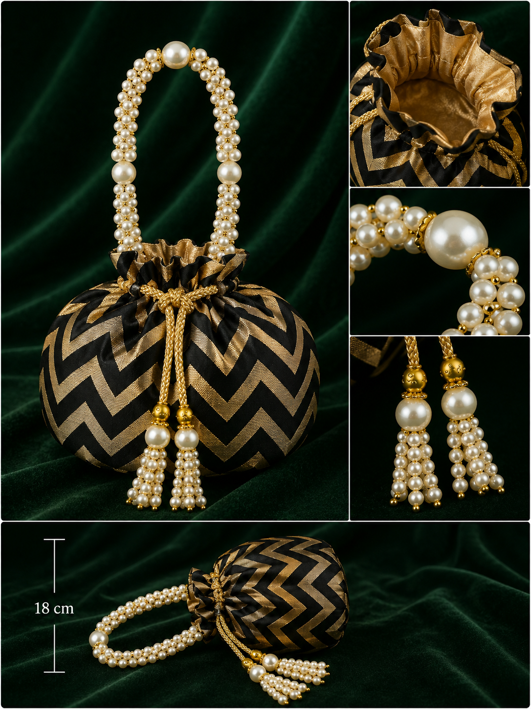 Celeste Chevron Potli