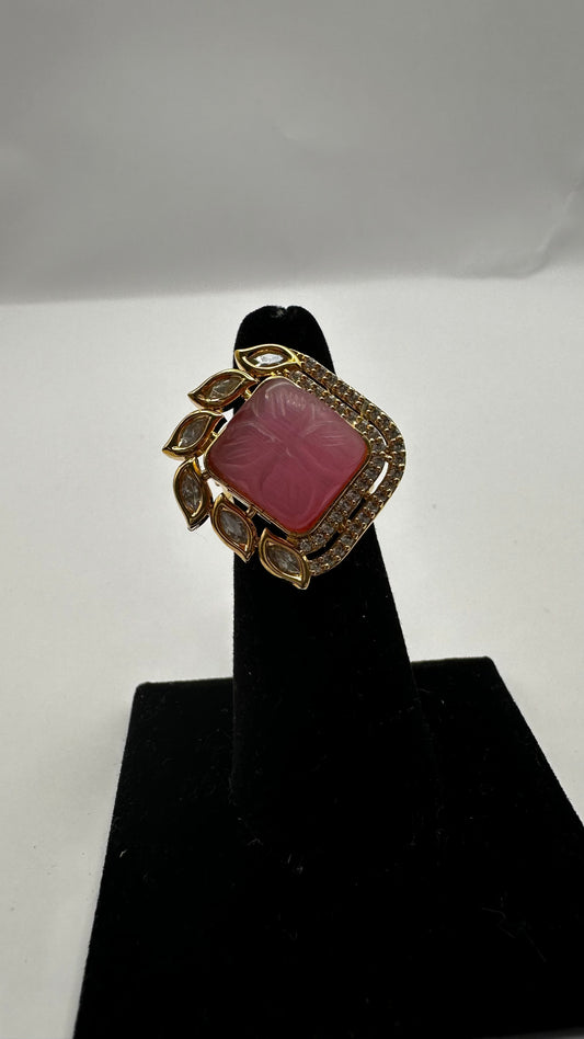 Pink Square Ring