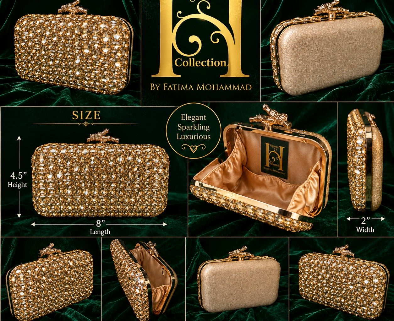 Imperial Sparkle Clutch