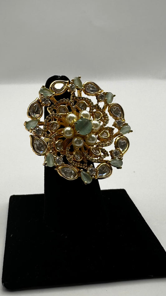 Floral Rani Ring
