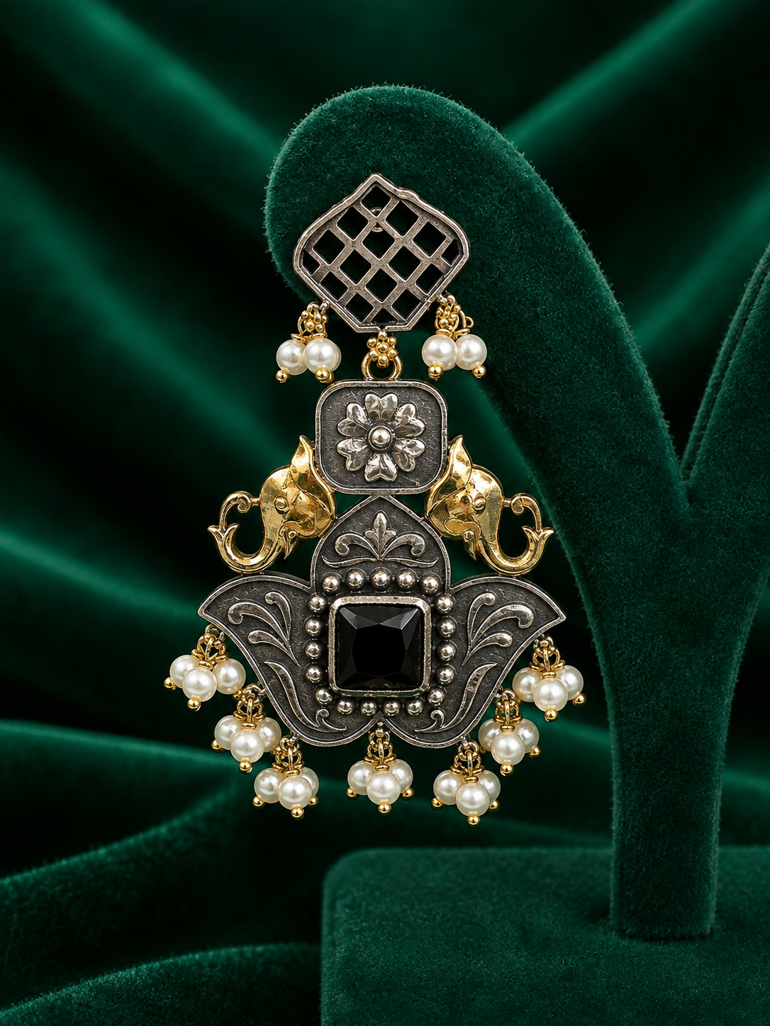 Elephant Oxidize Earring