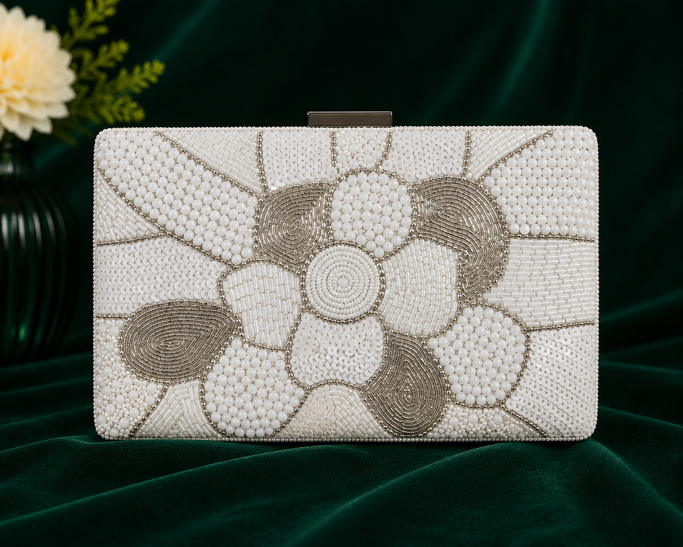 White Orchid Clutch