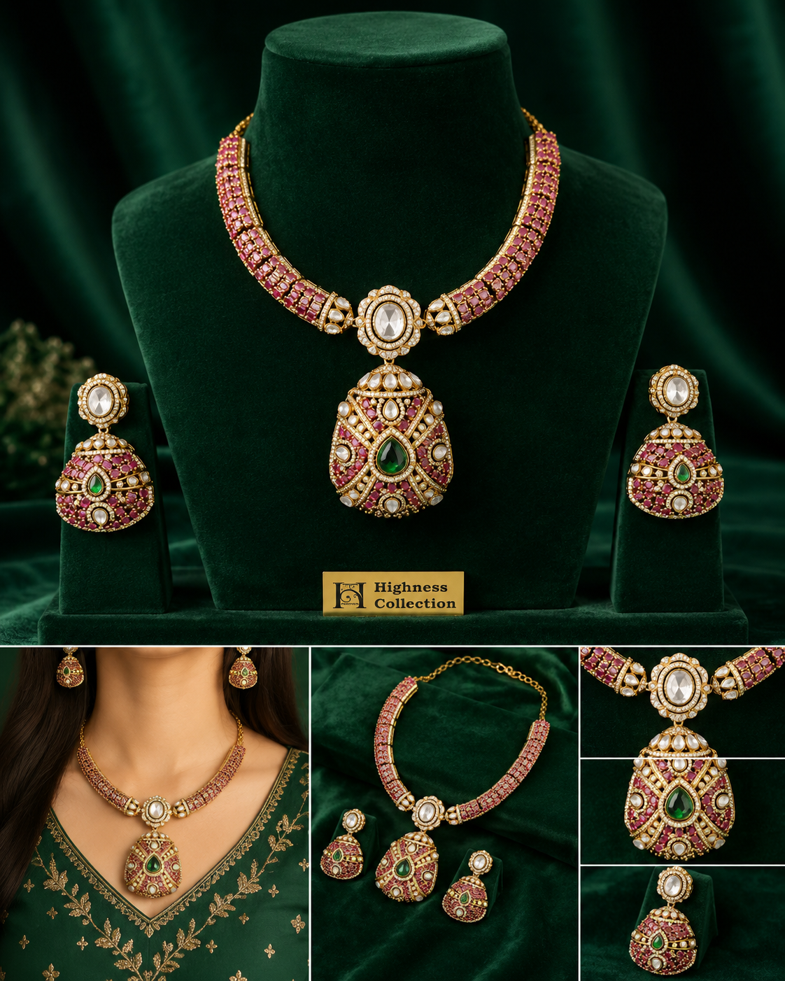 Victorian Ruby & Emerald Elegance