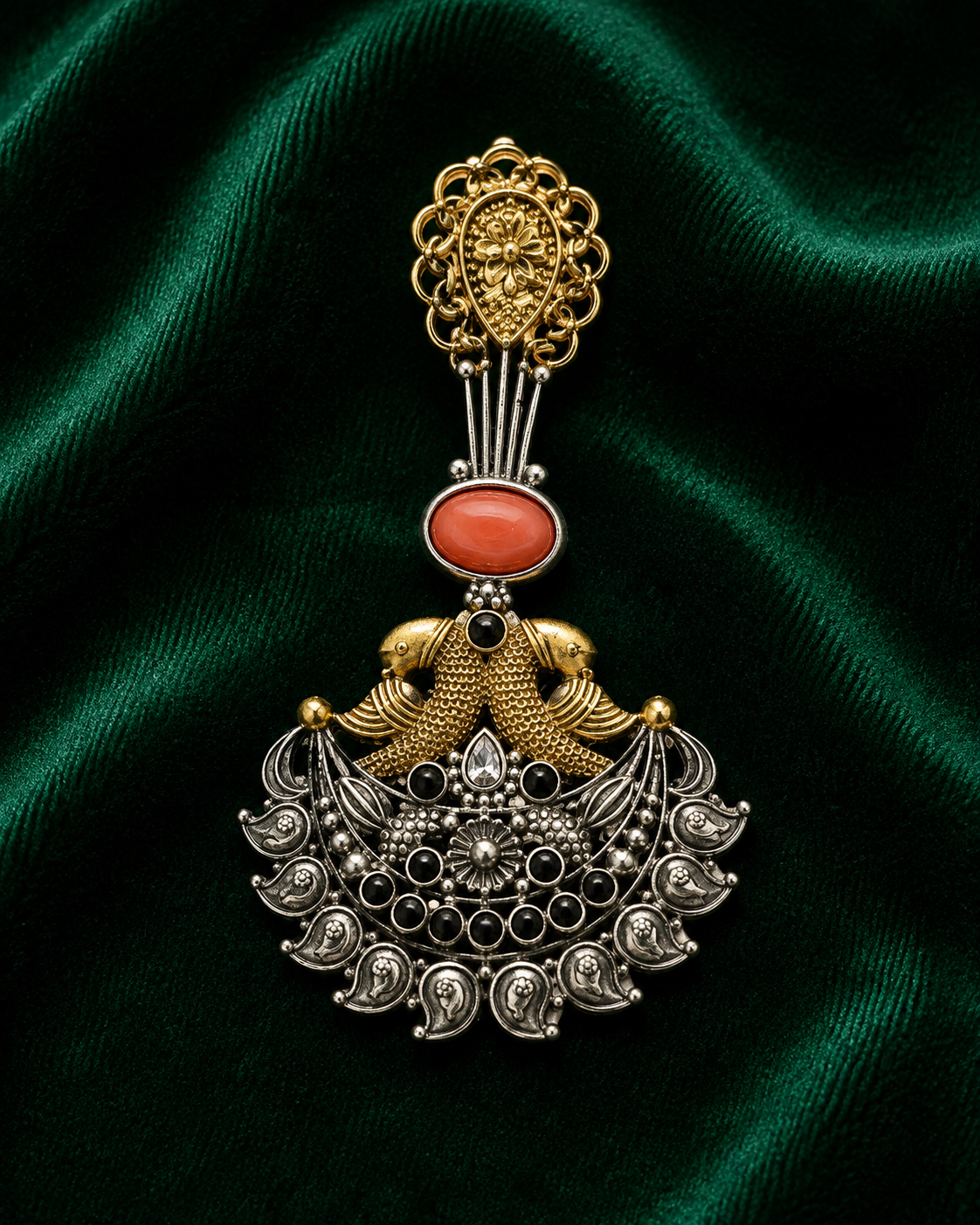 Peacock Oxidize Earring